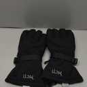 MCTi Waterproof Mens Ski Gloves Winter Warm 3M Thinsulate Snowboard Snowmobile Cold Weather Gloves (Small, Black)