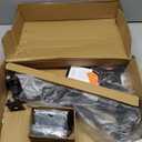 ErGear Freestanding Dual Monitor Stand for 2 Screens up to 32 inch, Heavy Duty Monitor Mount Holds Max 17.6 lbs per Arm, Height Adjustable Gaming Monitor Stand for Desk, VESA 75x75/ 100x100mm, Black