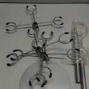 Champagne Tower Champagne Stand, Cocktail Tree Stand for Drinks Tower, 3 Tier 12 Brackets Metal Wine Glass Display Holder, Party Bar Wedding Champagne Tree Stand for Martini Margarita Gin Wine (Black)