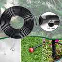 100ft 1/4 inch Drip Irrigation Tubing, Blank Distribution Line Water Hose Garden Watering Tube for Garden Irrigation System