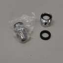 LUOFANT Dishwasher Faucet Adapter with Aerator, Sink Faucet Adapter for Portable Washer, Dishwasher Snap Connection, 15/16-27 Male Outside and 55/64-27 Female Inside，Chrome