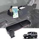Dash Storage Tray Insert Behind Screen Organizer Storage Compatible with INEOS Grenadier 2020-2024 Accessories, New Upgraded Dashboard Tray with Cell Phone Holder Phone Key Organizer(Style D)