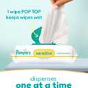 Pampers Sensitive Baby Wipes, Water Based, Clinically Proven, Hypoallergenic, and Unscented for Babies, 588 Wipes Total (7 Refill Packs) 