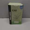 6 Inch Indoor Planter Pots with Drainage Hole and Tray Saucer,Flower Pots for Indoor Outdoor Garden Plants and Flowers, Multicolor, 5 Packs