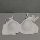 OEAK Women Comfortable Jelly Bras No Underwire Seamless Full Coverage Bralette Buttery Soft Convertible Everyday Tshirt Bra (Large, White)