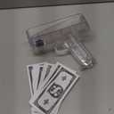 Money Gun(Transparent),Make It Rain Money Spray for Birthday Wedding Party, Night Club with 100 PCS