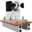 GOTOTOP Router Base Wood Trimmer Router Base, 2 in 1 Compact Wood Palm Router Base Router Slotting Bracket for Wood, Plastic Boards, for Cabinet Closet