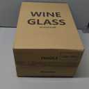 UMEIED 20 Ounce Burgundy Wine Glasses, Long Stemmed Premium Wine Glasses Set of 6, Crystal-clear