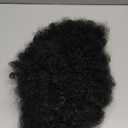 Men's Afro Wig for 70s Disco Party, 5pcs (Wig+ Glasses+ Necklace+ Mustache+ Wig Cap) 70s Outfits Costume for Cosplay Halloween Christmas Party (Black+Accessories)