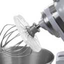 Whisk Wiper PRO for Stand Mixers - Mix Without The Mess - The Ultimate Stand Mixer Accessory - Compatible With KitchenAid Tilt-Head Stand Mixers - 4.5qt, 5qt (Color: Clear)