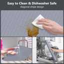 Stove Top Covers for Electric Stove,28 x 20 Silicone Stove Cover Mat, Heat Resistant Glass Cooktop Cover,Ceramic Stove Protector,Flat RV Range Stovetop Protector Pad, Dish Drying Mat for Kitchen,Grey