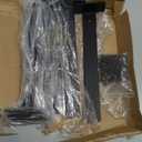 8 Pack - 12 inch Black Hidden L Shelf Bracket (1/5 Inch Thicked) Iron Floating Shelf Brackets Rustic Industrial Metal Brackets for Shelf Support