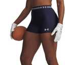 Under Armour Women's HeatGear Armour Shorty Shorts (Blue, L)