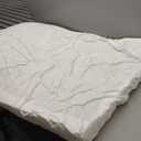 KSIIA Orthopedic Dog Bed Dog Crate Bed Waterproof for Large Dogs Deluxe Plush Washable Pet Mat with Egg Crate Foam & Removable Cover, 35 x 22 Inch, Gray (Light Grey)