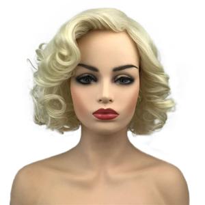 Aimole Women Short Curly Wig Synthetic Hair Cosplay Costume Halloween Party Daily Everyday Wear Wig Heat Resistant (613E)