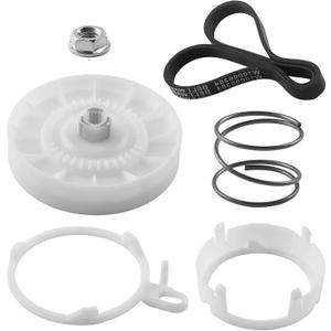 DFD W10721967 Washer Pulley Clutch Kit & W10006384 Drive Belt