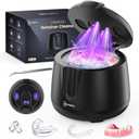 Ultrasonic Retainer Cleaner Machine 48kHz, Dental Cleaning Pod, Ultrasonic Retainer Cleaner for Dentures, Aligners, Mouth Guards, Toothbrush Heads and Jewelry with 200ML Capacity, LAB Supply
