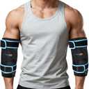 SuzziPad Elbow Ice Pack Wrap Wearable Cold Compression Sleeve for Elbow & Forearm, Reusable Ice Pack for Tennis & Golf Recovery, Black2packs