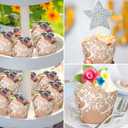 Nuenen 200 Pcs Wedding Tulip Cupcake Liners Bridal Shower Muffin Liners Baking Cups Greaseproof Paper Cupcake Wrappers Cups for Party Wedding Anniversaries Birthdays Supplies
