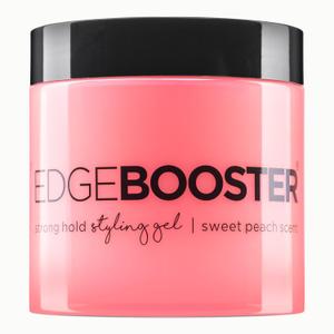 Style Factor EDGE BOOSTER Strong Hold Styling Gel | Alcohol-Free Hair Gel with Camellia Sinensis Seed Oil for Curly, Wavy & Sleek Styles | Frizz Control, Long-Lasting and Flexible Hold (16.9oz)