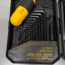 31-Piece Hex Key Set - Allen Wrench Set, SAE and Metric Allen Keys MM(0.7mm-10mm) SAE(0.028"-3/8) Heat-Treated, Torque Handle, High Leverage, Long & Short Keys, Easy Organization