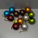 Suncalla 12 Pcs Vintage Rustic Christmas Ball Ornaments 3.15 Inch Farmhouse Distressed Christmas Tree Balls Retro Antique Copper Tone Xmas Hanging Decor for Holiday Winter Wedding Decoration