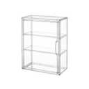 BOHOIDEE 3 Tiers Clear Display Case for Figures, Acrylic Storage Organizers Box with Magnetic Door, Wall-Mounted Dustproof Showcase for Collectibles Action Figure(2PACK Wall-Mounted Medium)