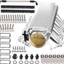 YESHMA LS Intake Manifold with 102mm Throttle Body Throttle Position Sensors TPS IAC and Fuel Rails Compatible with Chevy 4.8 5.3 6.0 6.2 LS LS1 LS2 LS6 Sheet Metal Al Fabricated Silver