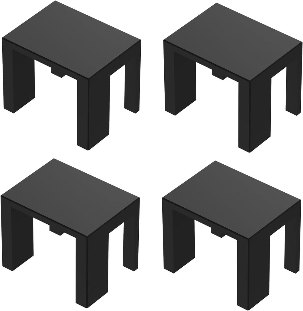 4 PCS Bookcase Connector Compatible with IKEA Billy BookshelfBookshelf Hook Clip Aligner Shelf Straightener for an Organized Look(Black)