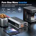 4000W Pure Sine Wave Inverter 48V DC to 110V/120V AC Converter, 8000W Peak, High-Efficiency Off-Grid Power Inverter for Solar System, 4 AC Outlets, USB & Type-C, LCD Remote Control