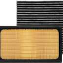 Comb Engine Cabin Air Filter for Toyota Highlander Grand Highlander Hybrid 2026 2025 2024 2023 2022 2021 2020(Except 2.4L) (carbon grey)