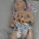 Reborn Baby Dolls Silicone Full Body Girl 20 Inch Realistic Baby Doll Soft Vinyl That Look Real Lifelike Newborn Sleeping Babies Dolls Handmade Toy Gifts for Kids (Pink Bib - Laura)