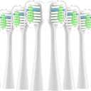 Replacement Toothbrush Heads Fits for Waterpik Complete Care 9.0 (CC-01), Care 5.0 (WP-862) Sonic Electric Tooth Brush Refill(8-pc), Pisonicleara