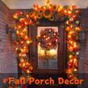 YEGUO 4 Packs Thanksgiving Decorations for Home, Fall Lights Battery Operated, Total 40ft 80 LED Lighted Fall Garland Maple Leaves for Thanksgiving Decor