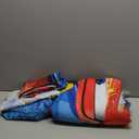 Disney Cars Rusteze Racing Team 4 Piece Toddler Bedding Set, Blue/Red/Yellow/White