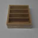 Retro Shaw Large Expandable Kitchen Lids Organizer for Cabinet, Covers, Pantry, Drawer & Countertop Storage, with 3 Adjustable Dividers, Hand-made Bamboo Food Container