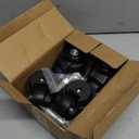 2" Inch Stem Leveling Casters Wheel with Ratchet Handle, 1/2 Inch and M12 Stem Size, Height Adjustable Heavy Duty Casters Set of 4 Total Load 2200 Lbs, Workbench Retractable Caster, T60, Black