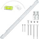 BigHead WB56X35363 Microwave Mounting Bracket Assembly Replacement for GE Microwave Oven | Includes Column Level & WB02X35527 Screws | Replaces AP6986668 PS16216996 WB56X10669