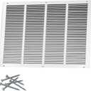 Howeall 24"W x 18"H [Duct Opening Size] Steel Return Air Grille, Air Return Vent Cover for Ceiling and Sidewall - HVAC Air Vent Covers - [Outer Dimensions: 25.75"W x 19.75"H]