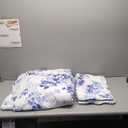 Great Bay Home Floral Twin/Twin XL Quilt Set with Shams, Blue Floral Bedding Set, All-Season, Lightweight Bedspread. Reversible, Farmhouse Bedding. (Twin/Twin XL, Jacqueline) (06 - Blue Watercolor)