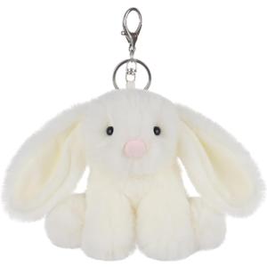 Apricot Lamb Cute Toys Plush Rabbit Stuffed Animal Soft for Kids Bag, Purse, Backpack, Handbag (4.7 Inches) (Cream)