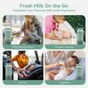 10oz Breastmilk Storage Bottle, Compatible with Momcozy Milk Cooler 22oz & Spectra Pumps, Wide-Neck Collection Bottles for Pumping & Fridge, BPA-Free, Breastfeeding Essentials, 4PCS