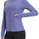 Miswek Women's Zip Up Workout Jackets with Pockets Slim Fit Cottony Soft Jacket for Running Athletic Yoga Size XL
