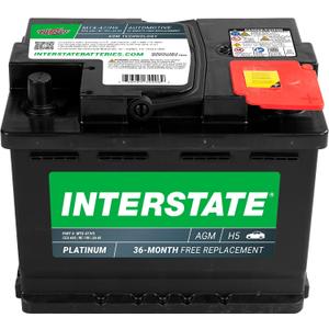 Interstate Batteries Mega-Tron Automotive Battery 12V 60Ah (Group Size H5, 47) 650CCA SLI AGM Automobile Replacement Battery for Cars, SUVs, Sedans, Trucks (MTX-47/H5)