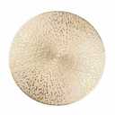Round Placemats Gold Metallic Set of 19 Vinyl Hollow Placemats 15 Inch, Washable Easy Clean Wipeable Non Slip Stain Heat Resistant Dining Table Place Mats for Wedding Party Decoration by Snowkingdom