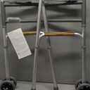 Medline Heavy-Duty Bariatric Folding Walker with 5 Wheels and Durable Handles, 500 lb. Weight Capacity