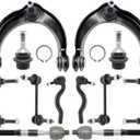 12PCS Front Upper Control Arms Fit for Dodge Durango/Jeep Cherokee