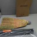 Corn Broom Outdoor, Household Indoor and Outdoor Broom Suitable for Sweeping Gravel, Fallen Leaves and Sand on Yard, Garage, Lawn, Stone Path and Concrete Floor