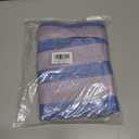 Nylon Woven Bag, Large Moving Bags with Zipper & Handles, Quilt Clothes Storage Bags Totes Bins, Snake Skin Bag Packing Moving Boxes for College Supplies (Blue/White - 1 Pack)