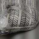 Outdoor Bistro Chair Cushion with Ties, Tufted Patio Chair Cushions Set of 2, Round Seat Cushion 15”x15”x4” for Home Garden Balcony Office Porch Lawn Deck, Herringbone Black White